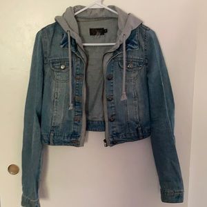 Denim Jacket with Hood